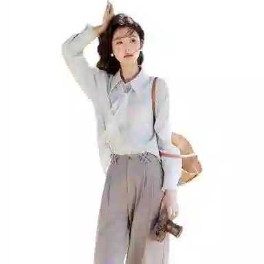 谜秀 时尚舒适百搭长袖衬衫 女款