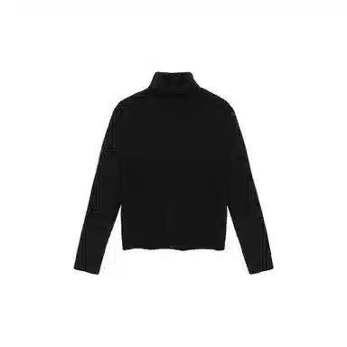 麓蔓蒂 宽松高领纯色长袖针织衫 女款