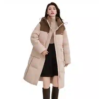 鸭鸭 连帽拉链长袖羽绒服 女款