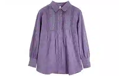 恒源祥 纯色纽扣休闲长袖衬衫 女款