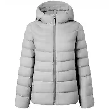 坦博尔 简约连帽保暖羽绒服 女款 黑色