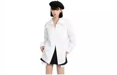 柏黛妃 纯色简约长袖衬衫 女款