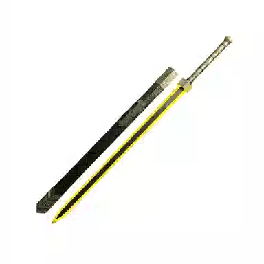 天予小镇 发光袖白雪带灯光 剑木刀带鞘古风 汉服道具武士刃 成品模型