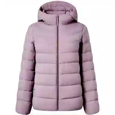 坦博尔 简约连帽保暖羽绒服 女款 黑色