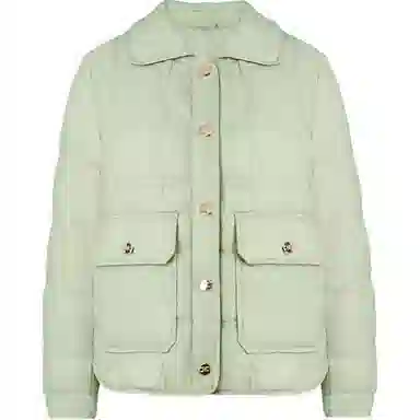 鸭鸭 纯色衬衫领轻薄时尚百搭羽绒服 女款