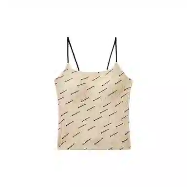 都市丽人 百搭字母简约吊带 女款