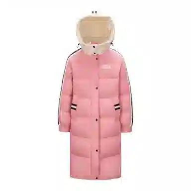 鸭鸭 中长款过膝羽绒服 女款