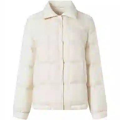 坦博尔 纯色单排扣长袖羽绒服 女款