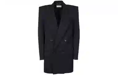 Saint Laurent SS23 Double-Breasted Jacket Black