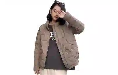 鸭鸭 通勤简约宽松羽绒服 女款