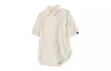 王者荣耀 鲁班七号款美式复古冰丝褶皱薄款宽松舒适亲肤高街透气慵懒感夏威夷沙滩垂感直筒短袖衬衫 男女同款