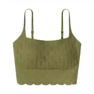 内在密码 纯色自带胸垫磨毛轻保暖聚拢防下垂收副乳无痕磨毛舒适吊带 女款