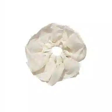 水中玉 法式网纱大肠发圈高级感发绳扎马尾丸子头气质发饰 皮筋 头绳 女款