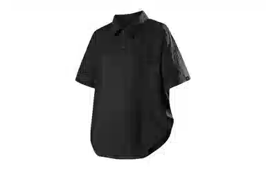 王者荣耀 鲁班七号款美式复古冰丝褶皱薄款宽松舒适亲肤高街透气慵懒感夏威夷沙滩垂感直筒短袖衬衫 男女同款