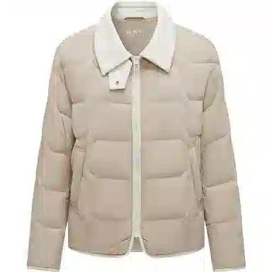 坦博尔 宽松翻领长袖羽绒服 女款