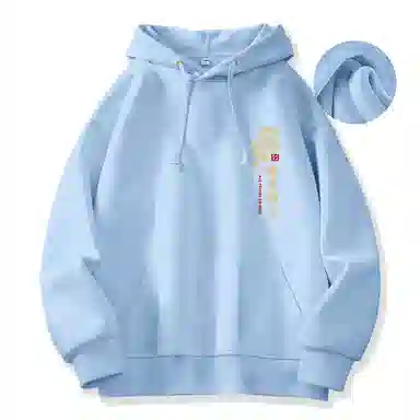 棉致 本命年红色诸事顺遂蛇年宽松加绒舒适连帽重磅纯色百搭潮牌休闲落肩长袖卫衣 男女同款