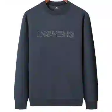 李生制造 透气四面弹字母款运动宽松纯色卫衣 男款
