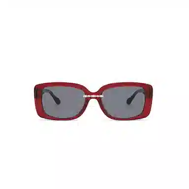 THE OWNER Retro Red Sunglasses