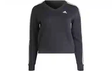 adidas Essentials 3-Stripes V-Neck Sweatshirt V