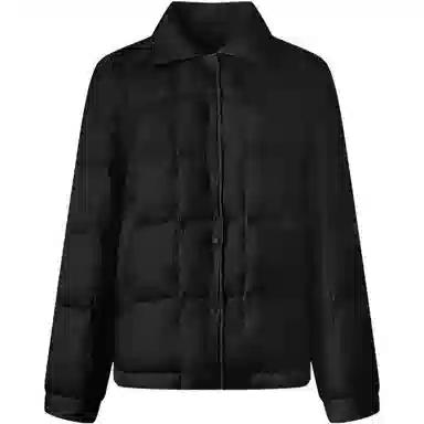 坦博尔 纯色单排扣长袖羽绒服 女款