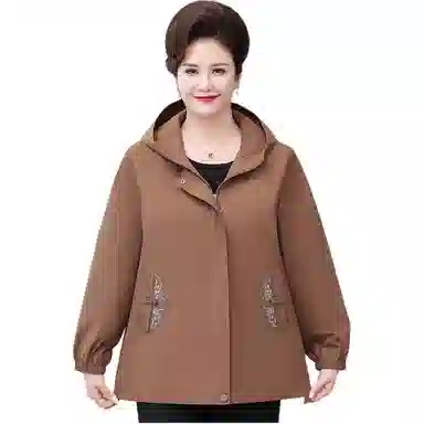 雅鹿 短款连帽长袖夹克外套 女款