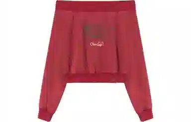 CHUU Cartoon Letter Print Pullover