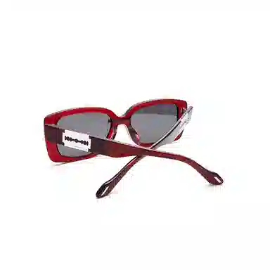 THE OWNER Retro Red Sunglasses