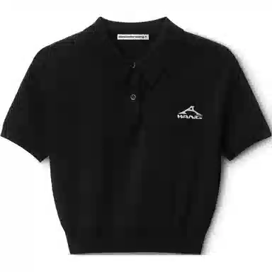 Alexander Wang Logo Polo Black