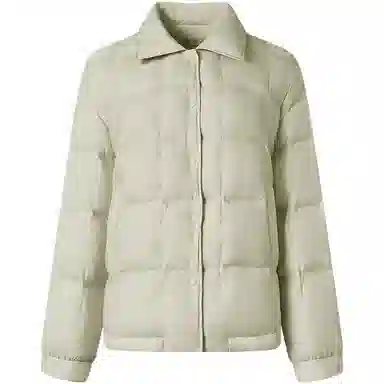 坦博尔 纯色单排扣长袖羽绒服 女款