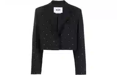 MSGM FW22 Blazer Black