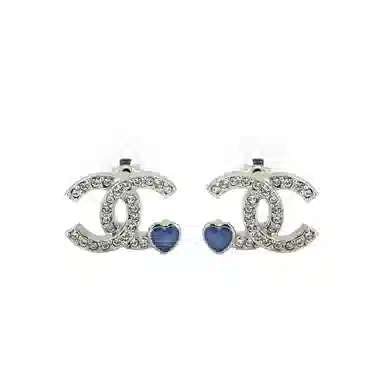 Chanel 25P Silver Earrings
