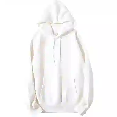 重磅基础 纯色连帽宽松长袖卫衣 女款