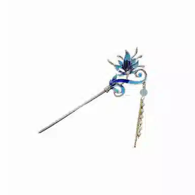 【山河明月】 指尖瑰宝 新中式凤尾花流苏发饰国风高级感精致古典优雅大气古风国潮盘发旗袍汉服挽发发饰 合金 发簪 女款