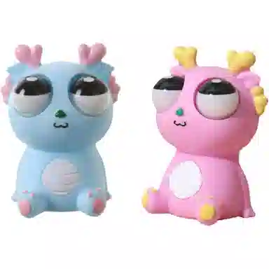 柔尔熊 爆眼龙捏捏乐 可爱卡通解压 玩具