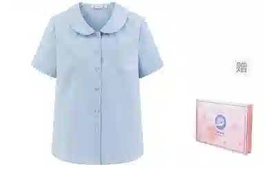 东鲸岁时记 设计感小众高级感减龄洋气短袖衬衫 女款