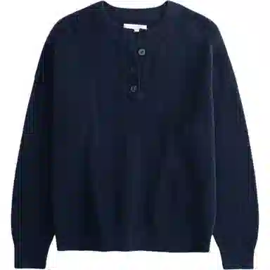 Abercrombie & Fitch Soft Knit Long Sleeve Navy