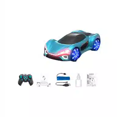 咕轹 新能源遥控车 流光概念特技车 遥控玩具