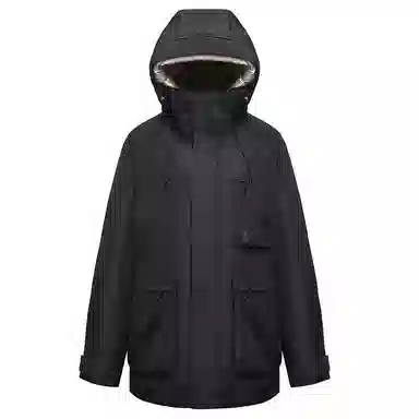 鸭鸭 可拆卸内胆三合一三防连帽纯色长袖羽绒服 女款