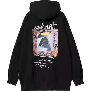 Carhartt WIP Hooded Lips Sweatshirt Black