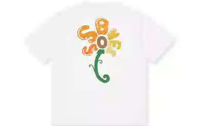 BONELESS Sunflower Letter Print T-Shirt