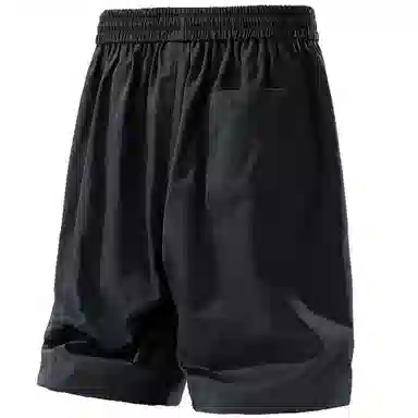 大卫贝肯 纯色美式街头城市机能风字母假扣设计款系带户外运动休闲百搭五分工装短裤 男女同款