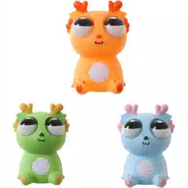 柔尔熊 爆眼龙捏捏乐 可爱卡通解压 玩具