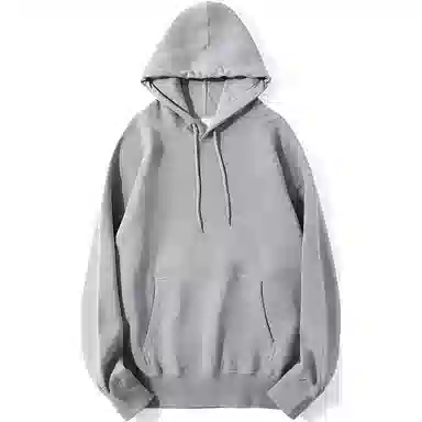 重磅基础 纯色连帽宽松长袖卫衣 女款