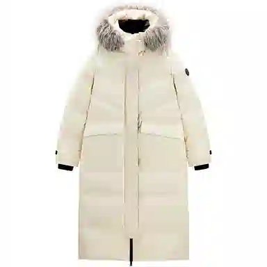 太平鸟 连帽长款御寒面包羽绒服 女款