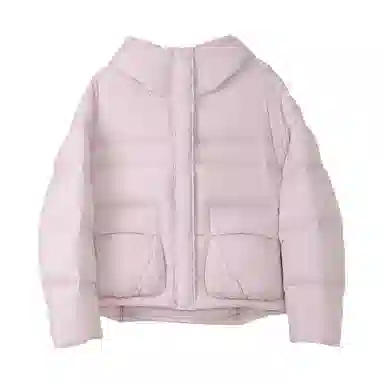 法儿家 韩系宽松连帽设计感羽绒服 女款