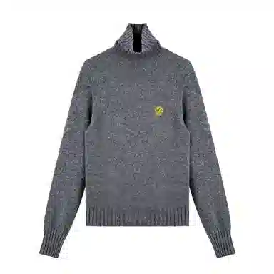 普鲁士多特蒙德 高领舒适纯色休闲长袖针织衫 女款