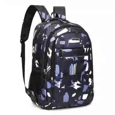 恒源祥 潮流几何图形印花学生日常出行商务通勤大容量 牛津布 双肩包书包背包 男女同款情侣款 多色