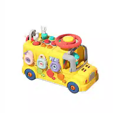 顽兔 智趣六面拆装工程车 手拧螺丝修理工具箱 早教益智玩具