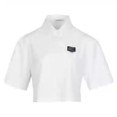 佐贝卡 纯色短款宽松休闲短袖衬衫 女款