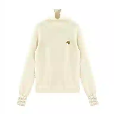 普鲁士多特蒙德 高领舒适纯色休闲长袖针织衫 女款